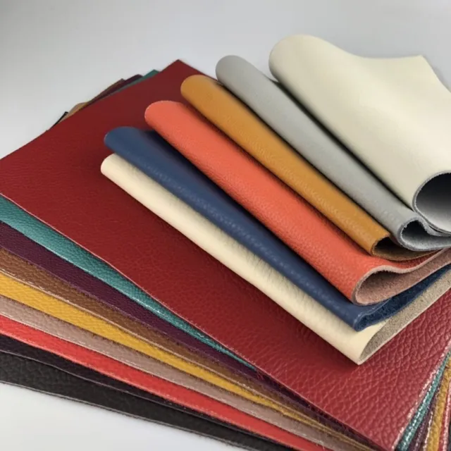 30X60CM Genuine Real Leather Fabric Hide Cut Scrap Upholstery DIY Soft Material 2