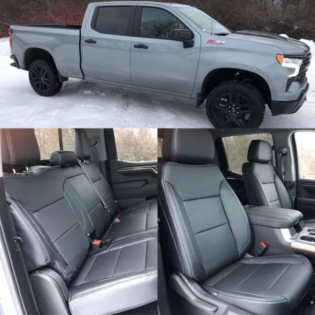 2024 CHEVROLET SILVERADO Crew Cab Katzkin Leather Seat Covers Cover