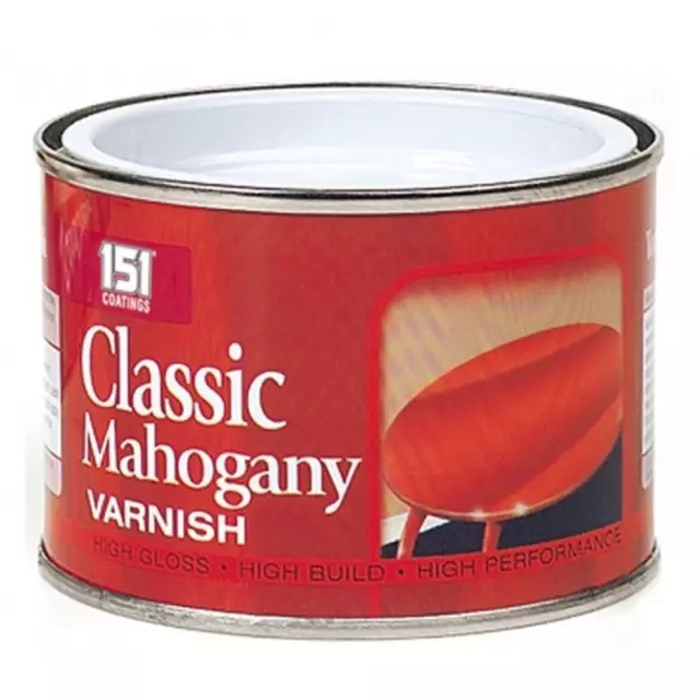 Classic Mahogany Varnish Paint Small Job Brush Paint One Coat Wood Protect 180ml