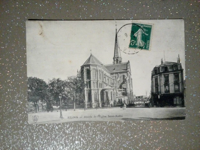 Cpa 51 REIMS abside de l église saint André