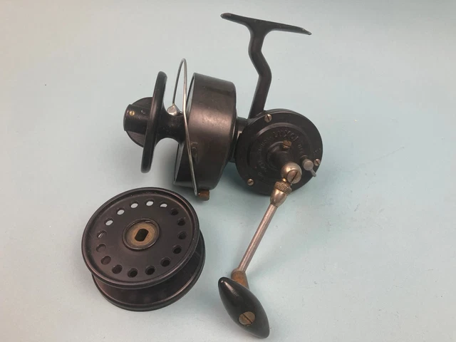 Moulinet Luxor Saumon Mer Modèle B Avec Boîte - Occasion, Gris Anthracite, Pêche Bar/loup, Français
