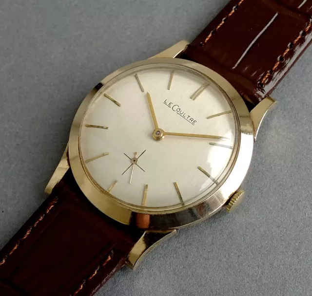 JAEGER LECOULTRE 14K Solid Gold Gents Vintage Watch 1953