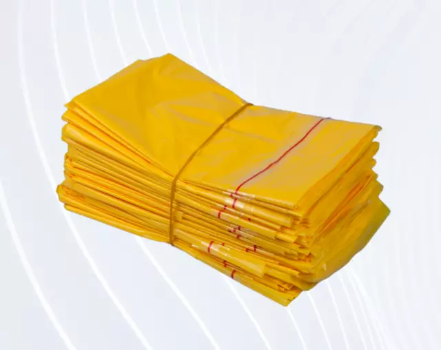 Yellow Clinical Waste Bags - Bio Hazard Incineration Medical Material Tattooing