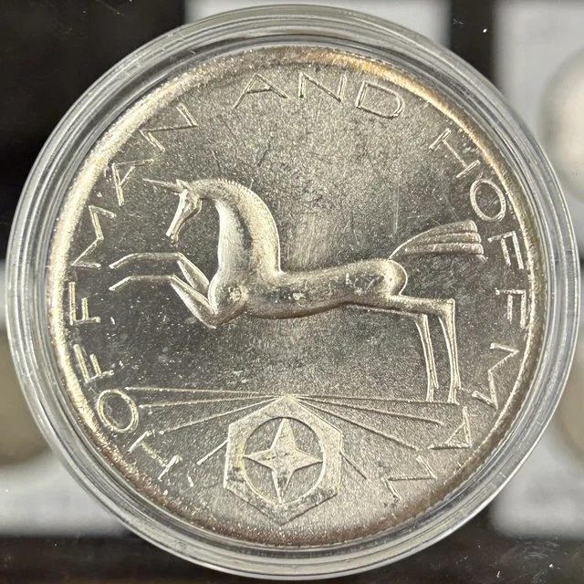 Vintage 1981 Hoffman And Hoffman 1 Ounce .999 Silver Round