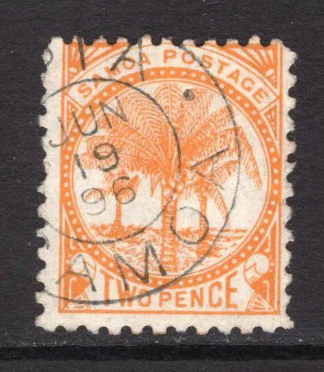 M18761 Samoa 1896 SG59a - 2d orange perf 11.