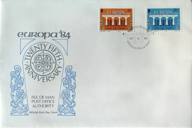 Europa CEPT 1984 FDC GB-Insel Man