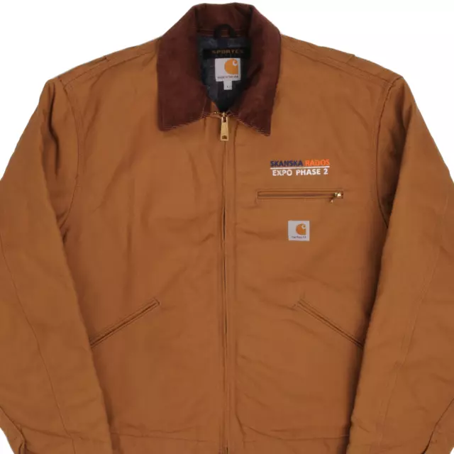 Vintage Carhartt Detroit Style Worker Jacket 1990S Large Made Usa Deadstock