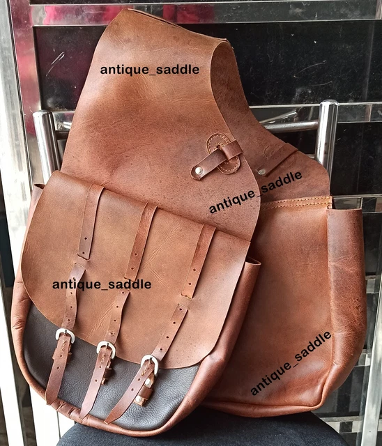 Sacoche De Selle Western En Cuir Véritable - Livraison Gratuite