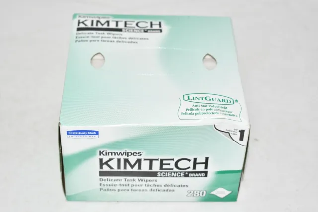 NEW Kimtech Science KimWipes Delicate Task Wipers 4.4 x 8.4 1-ply 280 Wipes