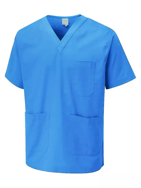 Scrub Medical Uniform Top Women Men Tunic Nurse Hospital Work Wear Medical Tops
