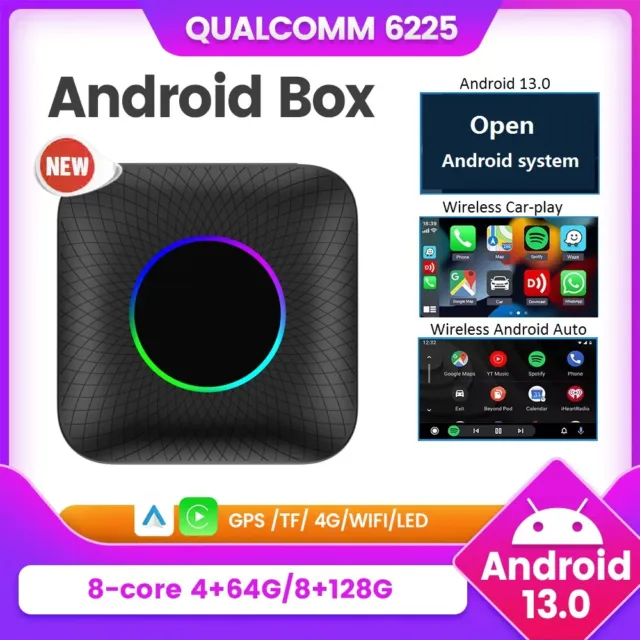 Android 13 CarlinKit CarPlay AI Box Qualcomm SM6225 Wireless