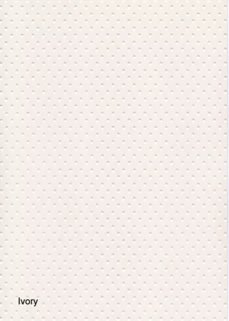 A4 Premium Quality Pearl Craft Card 300gsm - Embossed POLKA DOTS - Ivory