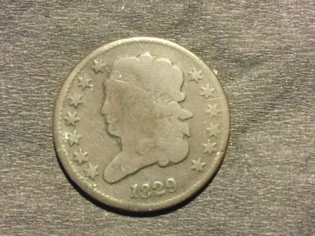 1829 Classic Head Half Cent