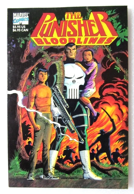 Punisher Bloodlnes - 1991 Marvel Comic Tpb Graphic Novel - Dave Cockrum Cover