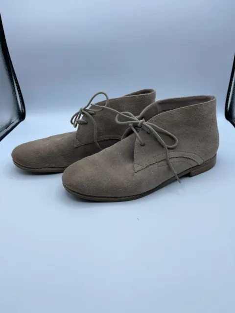 FRANCO SARTO PORTIER Tan Suede Lace Up Chukka Ankle Boots Women’s