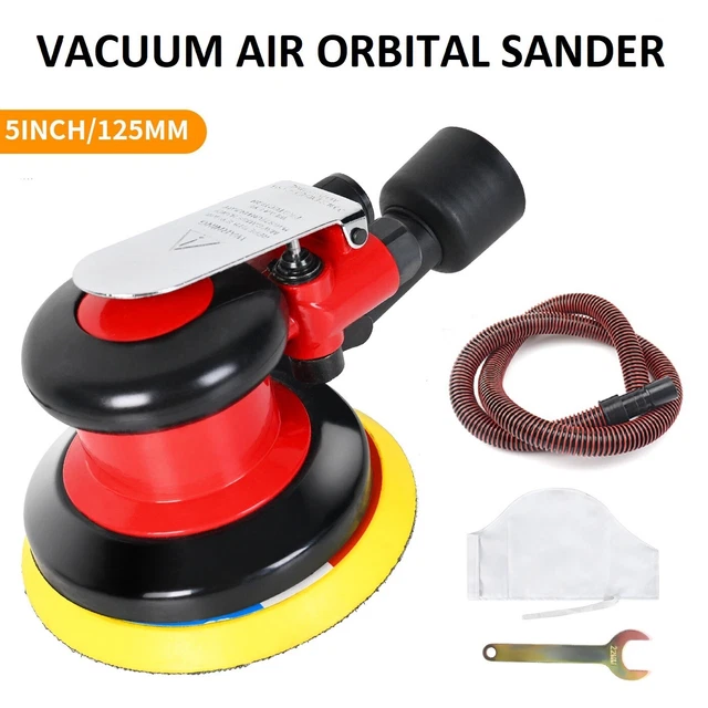 5 INCH VACUUM Air Random Orbital Sander Dual Action Pneumatic Tool For Auto Body 119.74