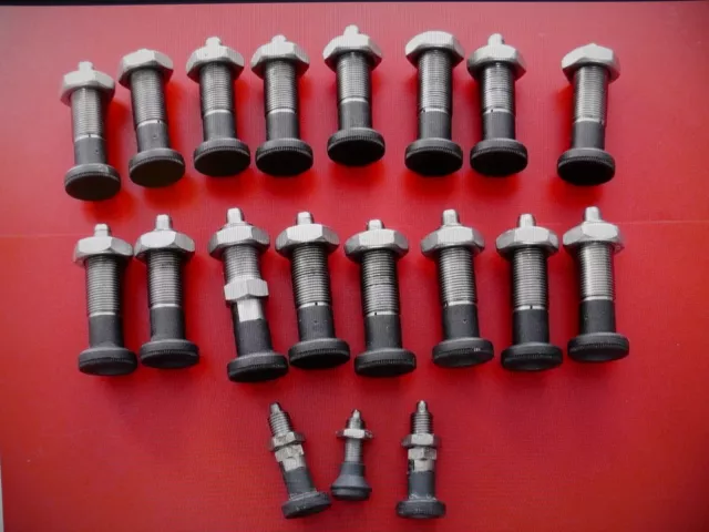 20 Rastbolzen Arretierbolzen Sicherungsbolzen mit Rastfeder Edelstahl Gebraucht