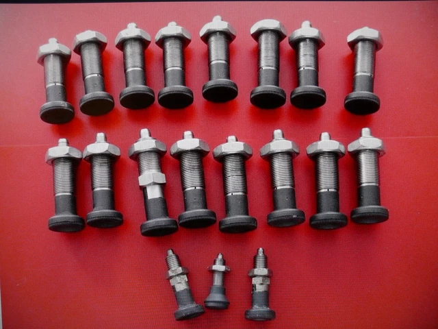 20 bulloni di arresto bulloni di fissaggio bulloni di sicurezza con molla di arresto acciaio inox usati