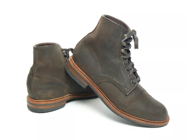 Allen Edmonds 3187 Higgins Mill Weatherproof Lace Up Derby Boots Men's US 10.5 D