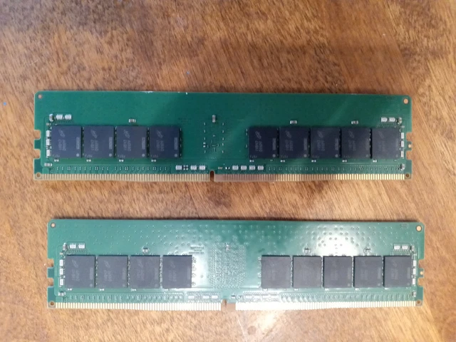 PAIR (2) OF Supermicro (Micron) 32GB 288-Pin DDR4 3200 (PC4-25600) RAM ...