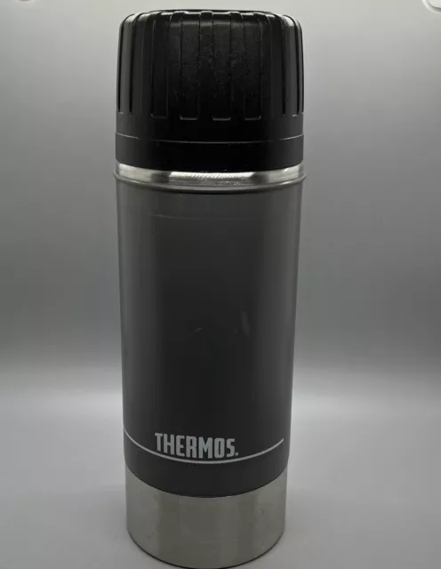 Vintage Metal Thermos Vacuum Bottle 11.5” Canteen 781 Vtg Flip Stopper