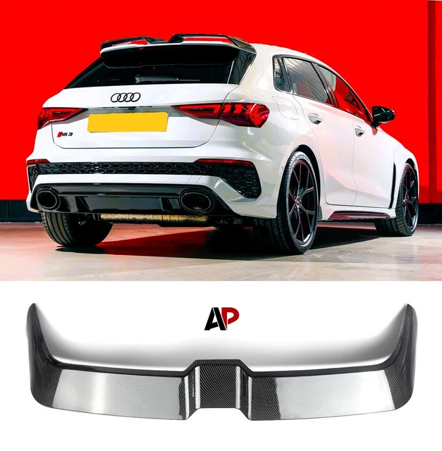 AUDI A3 S3 RS3 8Y Sportback 5 Door Carbon Fibre Rear Boot Spoiler RS3