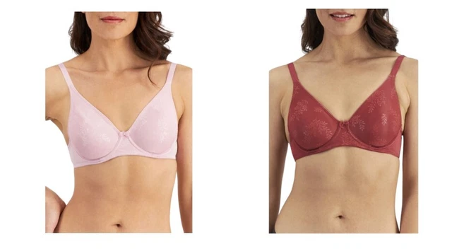 TWIN (2) PACK BERLEI Sweatergirl Underwire Bra 16DD Purple & Mauve