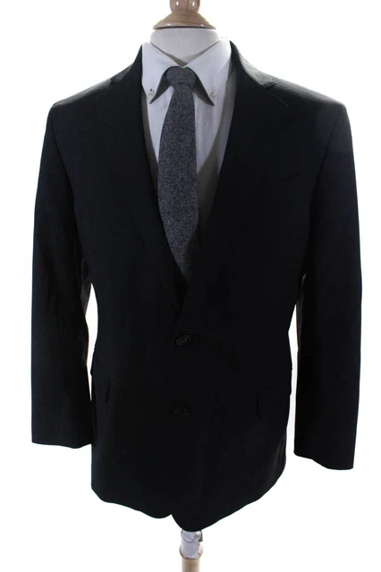 Brooks Brothers Men's Fitzgerald Fit Single Breasted Blazer Black Size 42