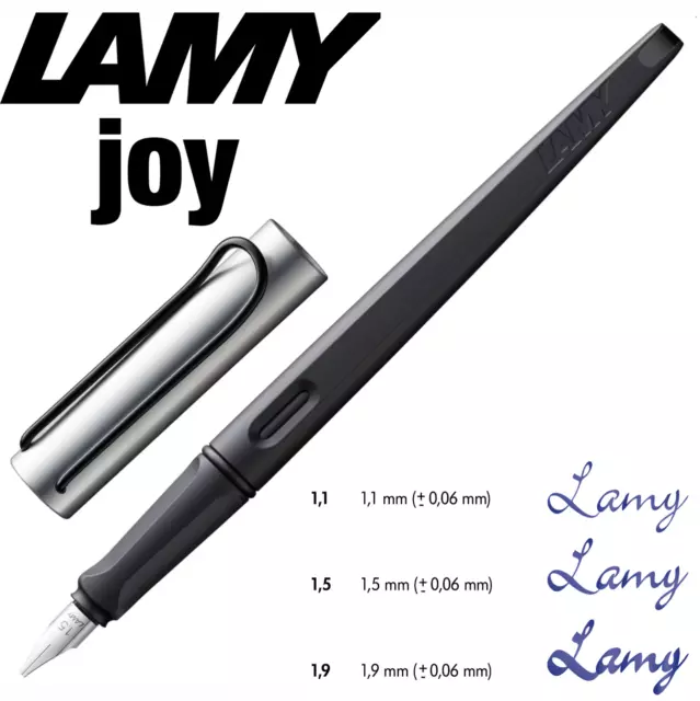 LAMY joy AL Calligraphy Fountain Pen - Choice of Nib - Italic 1.1mm 1.5mm 1.9mm