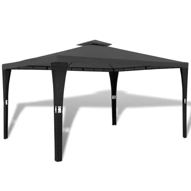 Gartenpavillon mit Dach 3 x 4 m Dunkelgrau EF J7220