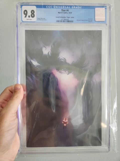 Thor #4 CGC 9.8 2nd Printing Nic Klein Virgin Edition Variant Cover 2020