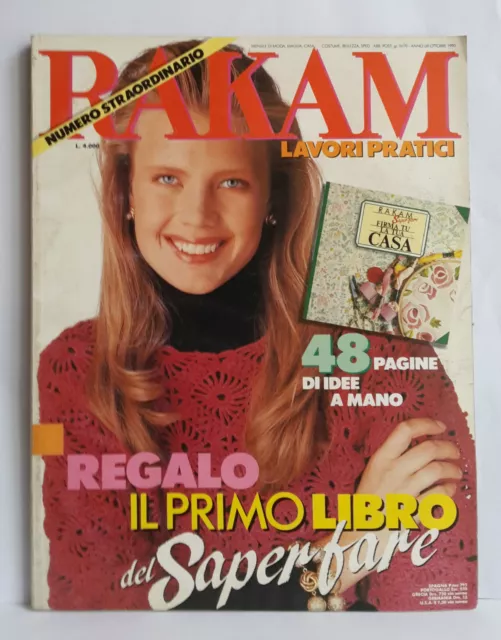 R25> Rakam Lavori Pratici n.10 Anno 1990 - Numero straordinario con cartamodello