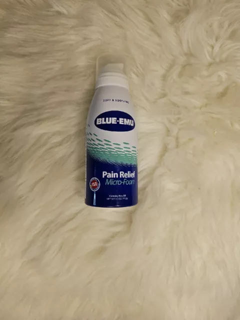 Blue-Emu Pain Relief Micro-Foam 3.5 Oz Blue Emu Oil   NEW-   EXP 09/23
