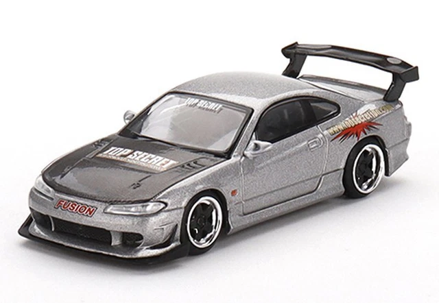 NISSAN Silvia (S15) - Top Secret  - silver - Mini GT 1:64