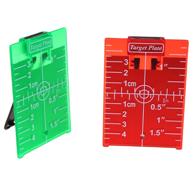 1PCS inch/cm Magnetic Laser Target Card Plate For Green/Red Laser Level~OI W#$6