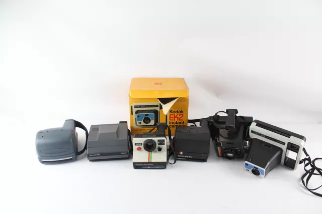 6 x Polaroid INSTANT FILM CAMERAS Inc. Kodak EK2, Spirit 600 CL & 1000 Etc