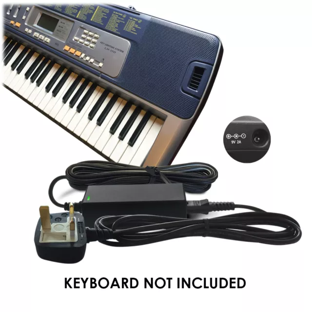 DC 9V AD-5EL, AD-5MU, AD-5GL Netzteil Netzadapter für Casio Tastatur Klavier