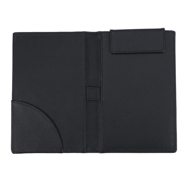 Leather Menu Holder Bill Restaurant Check Book Supplies Office Shelf
