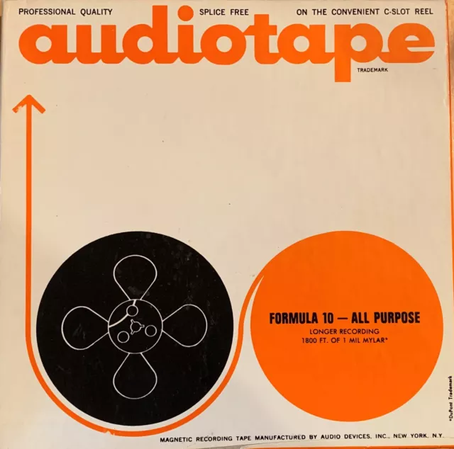 TDK S / 555 Series Low Noise Reel to Reel Recording Tape, LP, 7″ Reel, 1800  ft