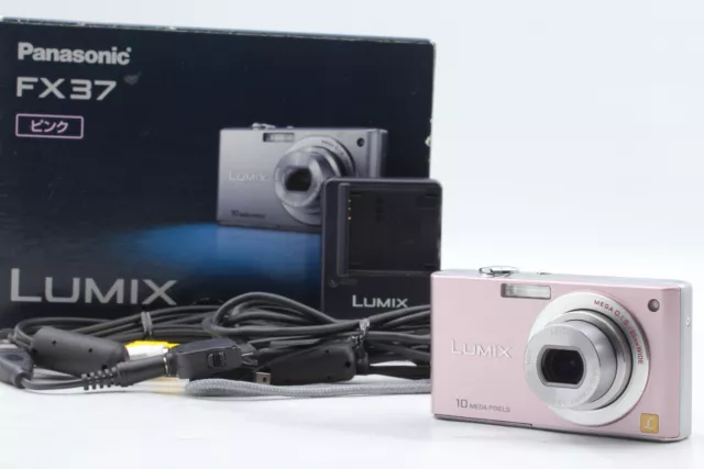 [ Casi Mint en Caja ] Panasonic LUMIX DMC-FX37 Cámara Digital Rosa De Japón