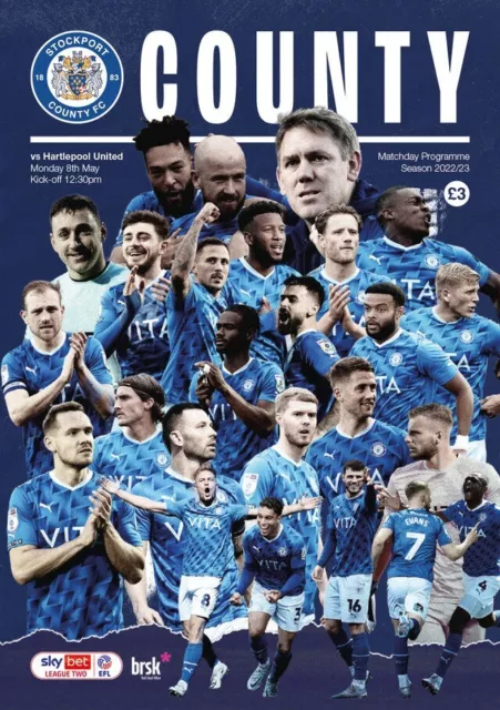 22/23  Stockport County v Hartlepools United  EFL 2