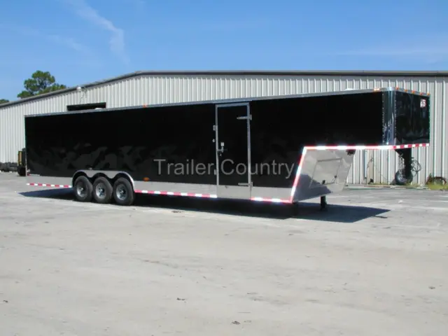 NEW 8.5 x 40 8.5x40 Enclosed Gooseneck Cargo Carhauler Race Trailer