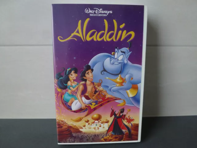 Aladdin Walt Disneys Meisterwerk mit Hologramm VHS Videokassette Video Kassette