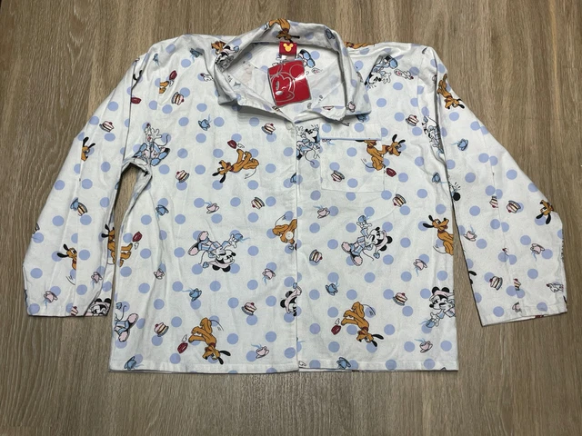 Disney’s Mickey Mouse Button Up Pajama Top - Richard Leeds International Size L