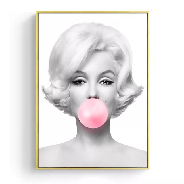 Poster Bild Marilyn Monroe Kaugummi Print Wanddekoration Wohndeko A4 Home Trend