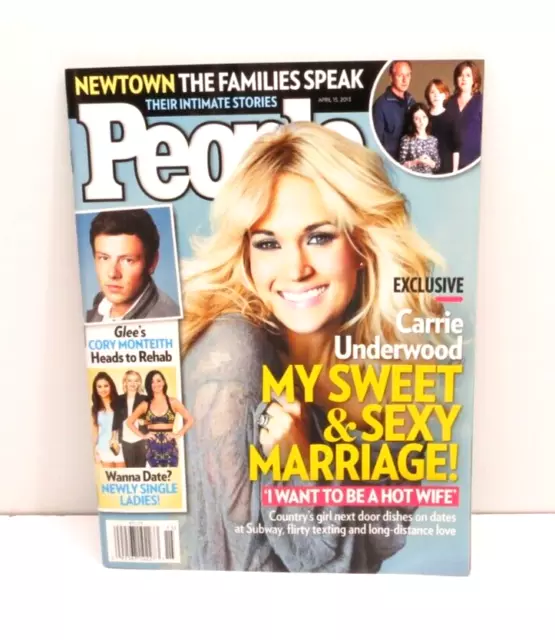 People Magazine April 15 2013 Carrie Underwood Marriage Cory Monteith Glee