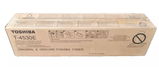 Original Toshiba T-4530E BLACK TONER e-STUDIO 255 305 355 455 VAT INCLUDED