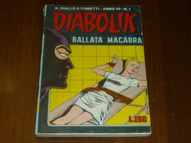 Diabolik Numero 1 Anno Vi 1967 Di Busta - Quasi Edicola Ma Leggi !!