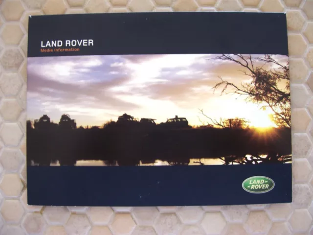 Land Roverofficial Detroit Autoshow Press Kit Brochure 2004 Usa Edition