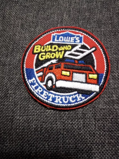 LMH PATCH Badge FIRE TRUCK Firetruck Engine Ladder  LOWES Build Grow Kids Clinic